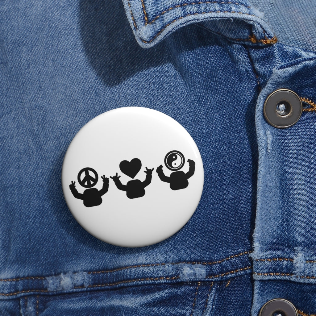 The Party Peace/Love/Understanding Buttons