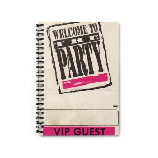 The Party Orig. Backstage Pass Spiral Notebook - Ruled Line